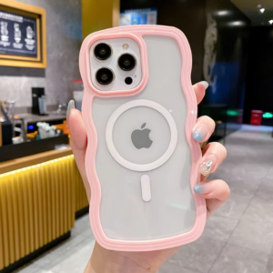 Wave magnetic mobile case